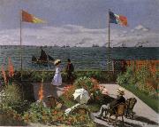 Claude Monet Terrace at Sainte-Adresse USA oil painting artist